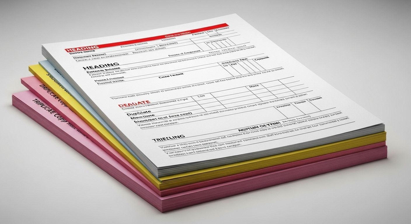 Perforated business forms printed in Seattle WA for fast tear-off and efficient daily use.