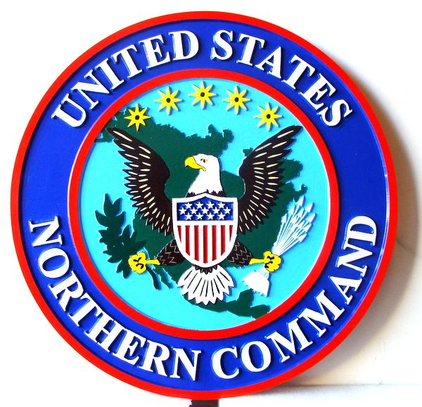 EA-5220 - Insignia of the United States Army Northern Command Mounted on Sintra Board
