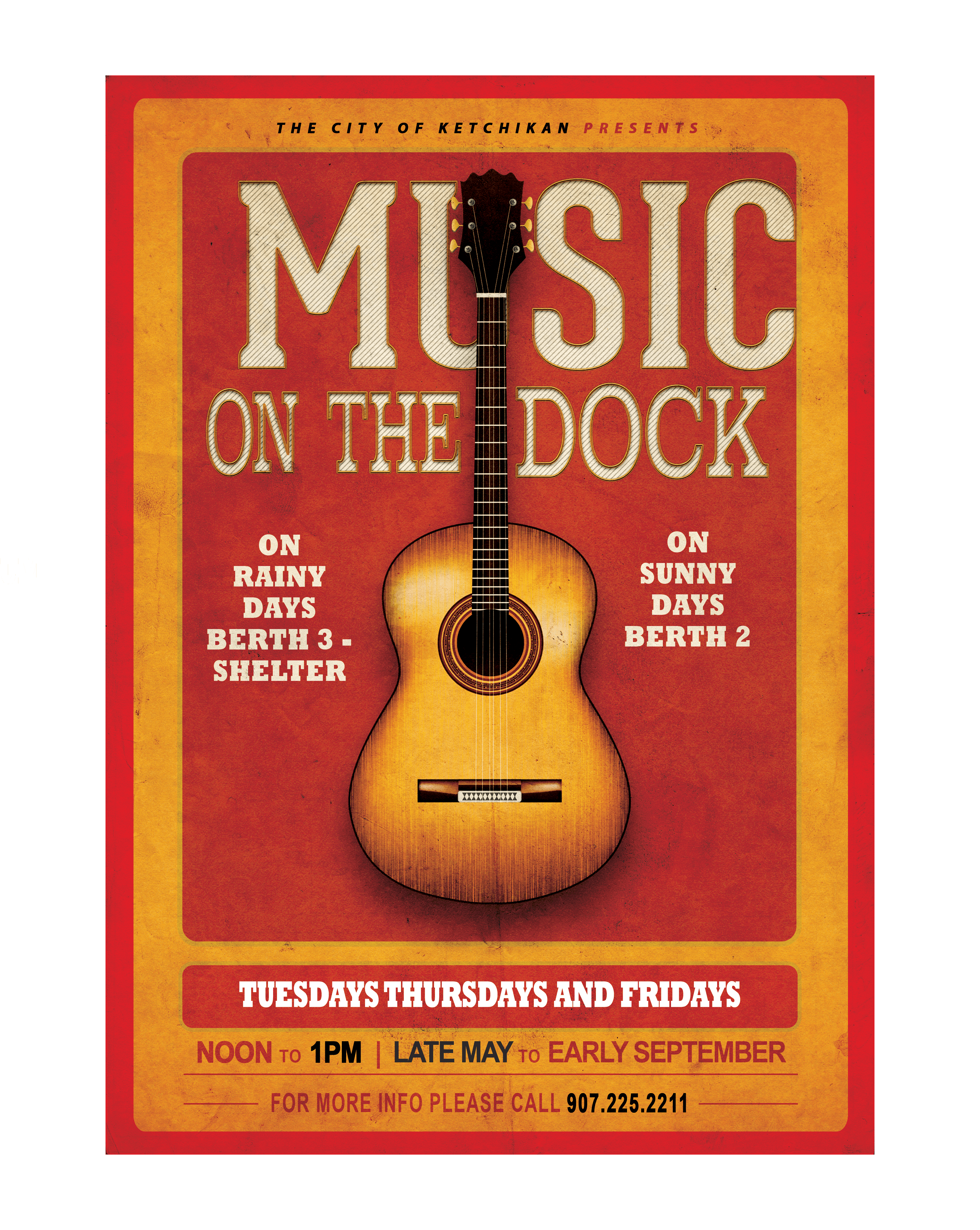 Music on the Dock! Apply by May 10th!!!
