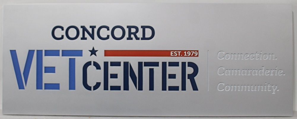 SA28564 - Carved Sign for "Concord Vet Center" 