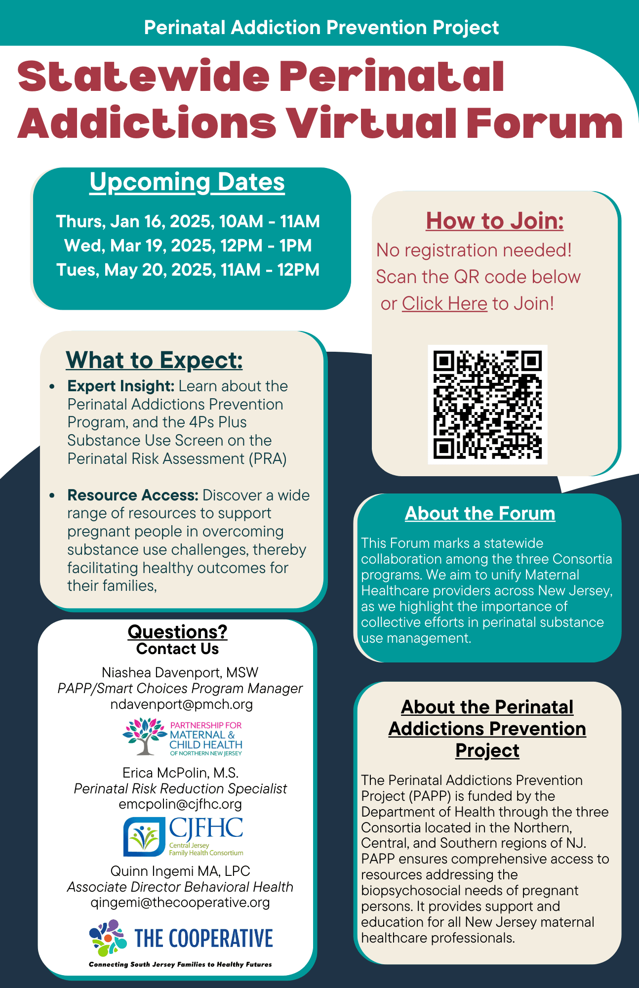 Join the Conversation: Statewide Perinatal Risk Assessment Forums