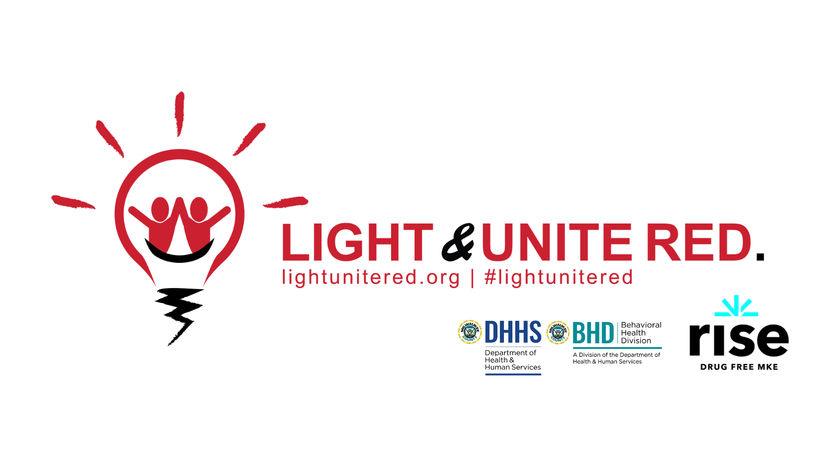 light and unite red week logo