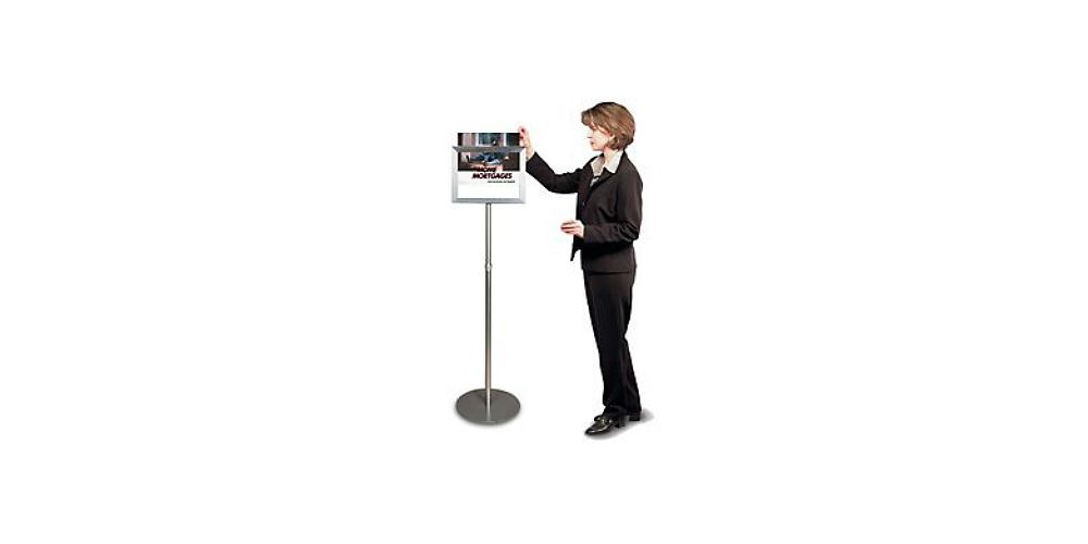 Metal Top Loading Sign Stand