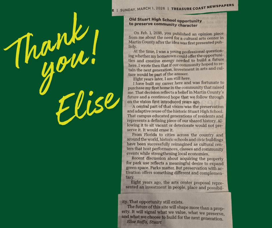 Old Stuart High School Opportunity to Preserve Community Character