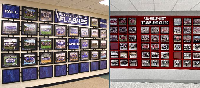 Descon offers a variety of methods and sizes for you to display team photos or individual photos or basic team information.