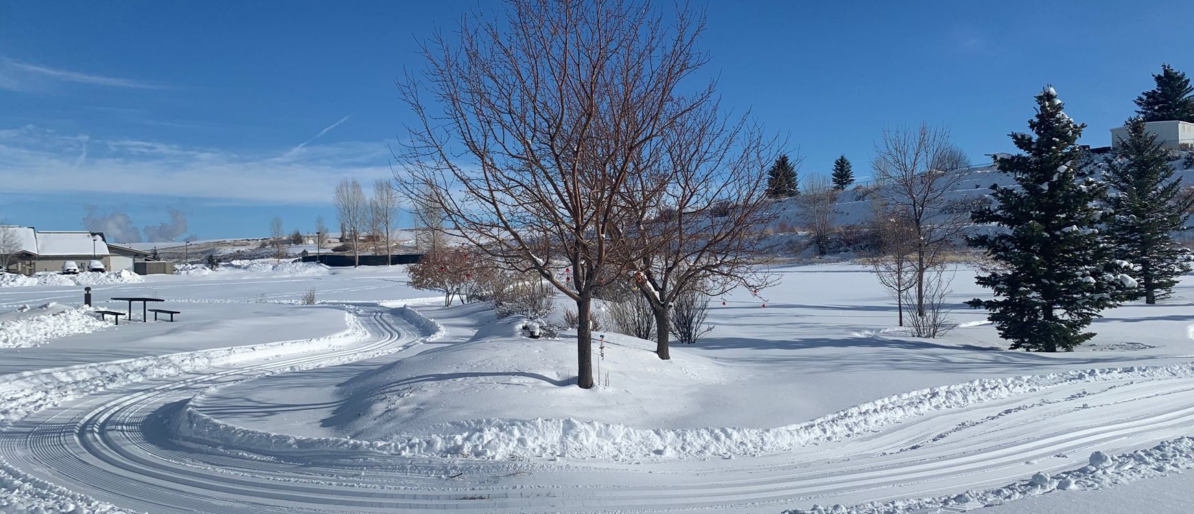 The Haven Assisted Living groomed snow trail