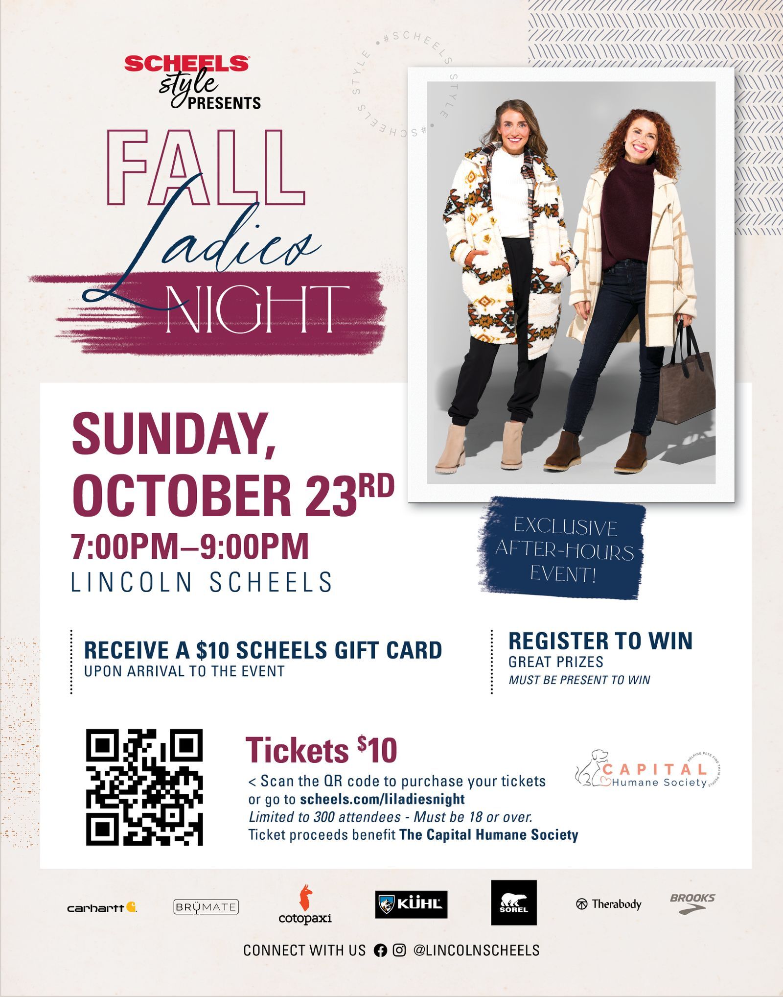 SCHEELS Ladies Night Events News & Events Capital Humane