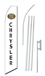 Chrysler Swooper/Feather Flag + Pole + Ground Spike