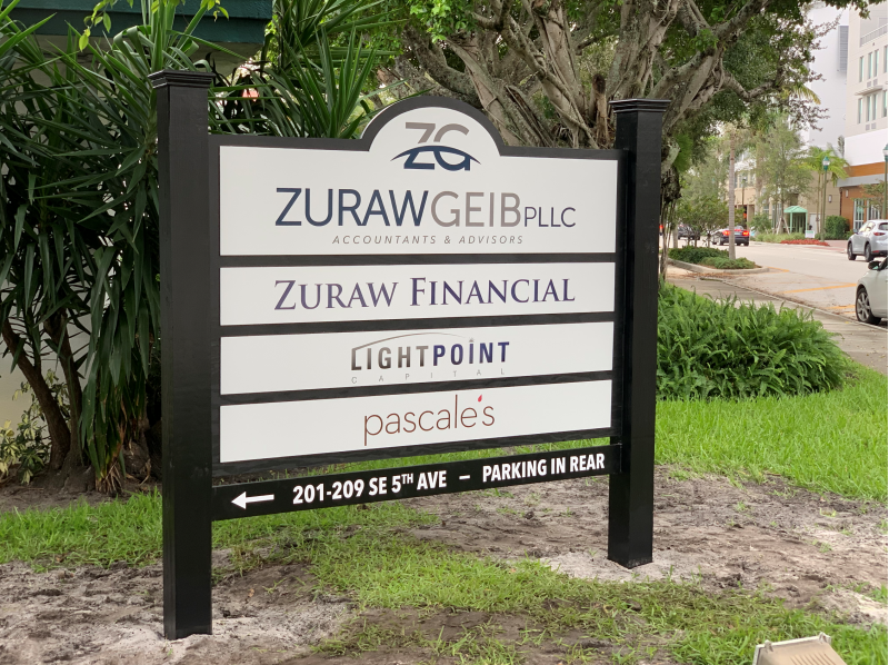 Multiple Tenant Monument Sign - Sign Partners Boca Raton