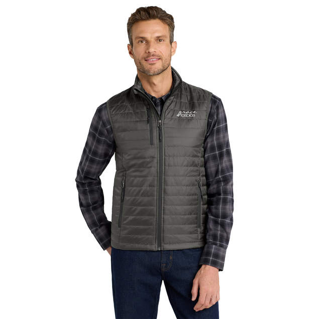 Port Authority® Packable Puffy Vest - J851 - Sterling Grey/ Graphite