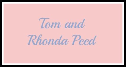 Tom and Rhonda Peed