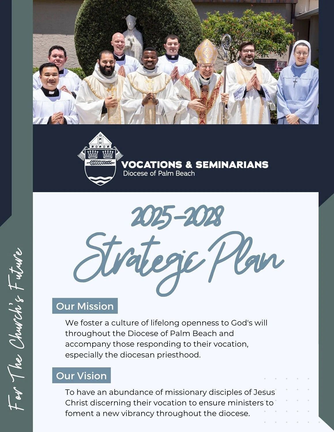 The first page of the Office of Vocations and Seminarians 2025-2028 strategic plan