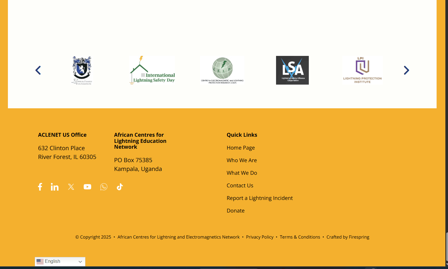 homepage footer -- Branding package 'aclenet yellow' - FBAD18