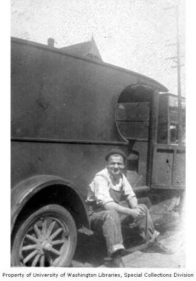 brenner brothers bakery delivery truck 1920s runner sitting ca