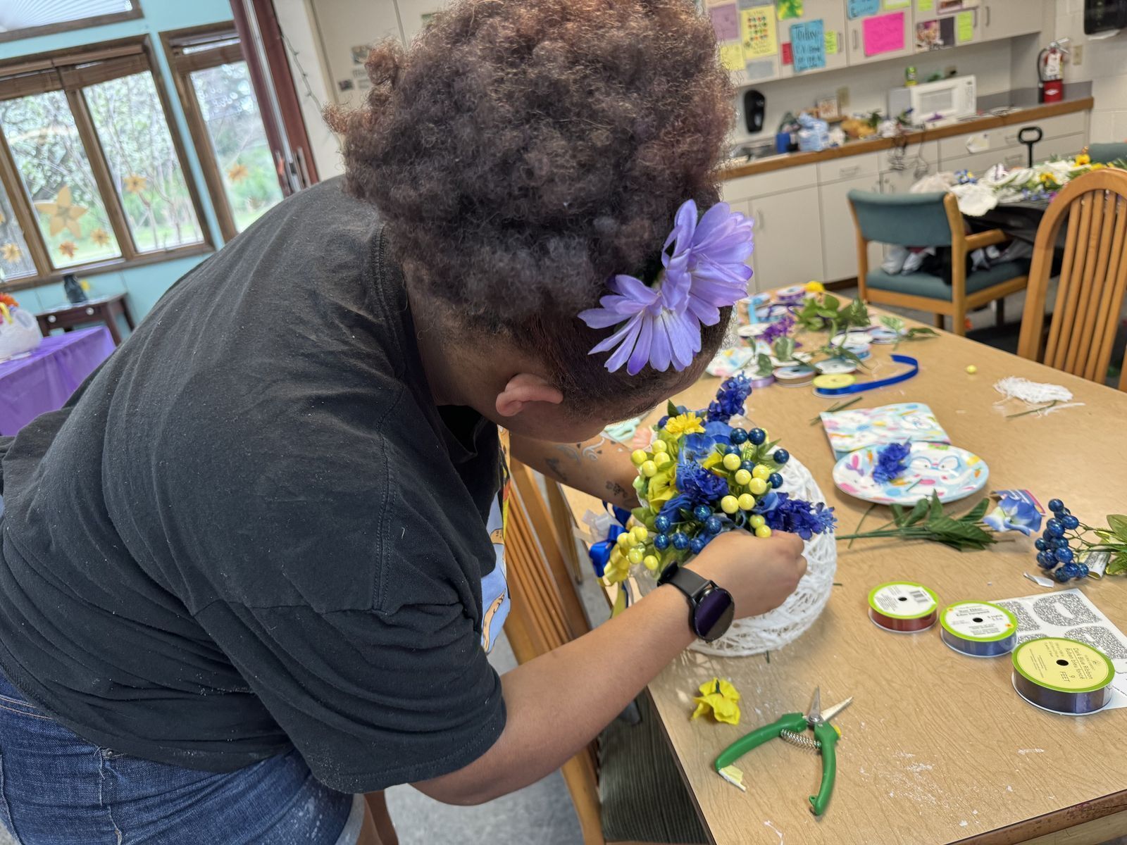 BGHNC board member creates Easter crafting experience for residents