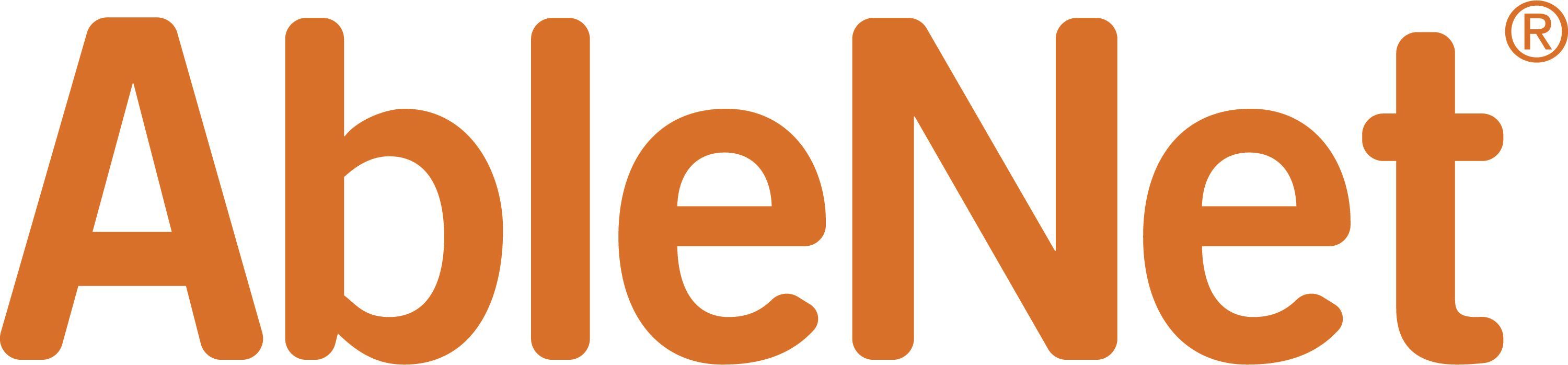 logo text in orange: AbleNet