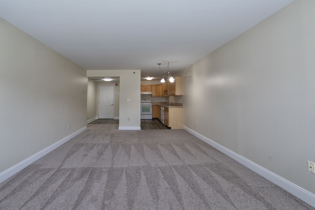 Windham Living room view to entry and kitchen