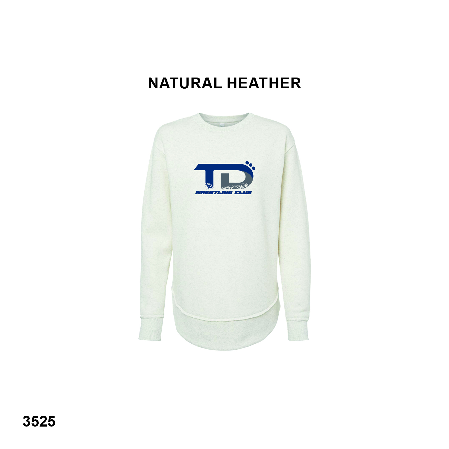 TD WRESTLING CLUB LOGO - LAT Women's Weekend Fleece Crewneck Sweatshirt