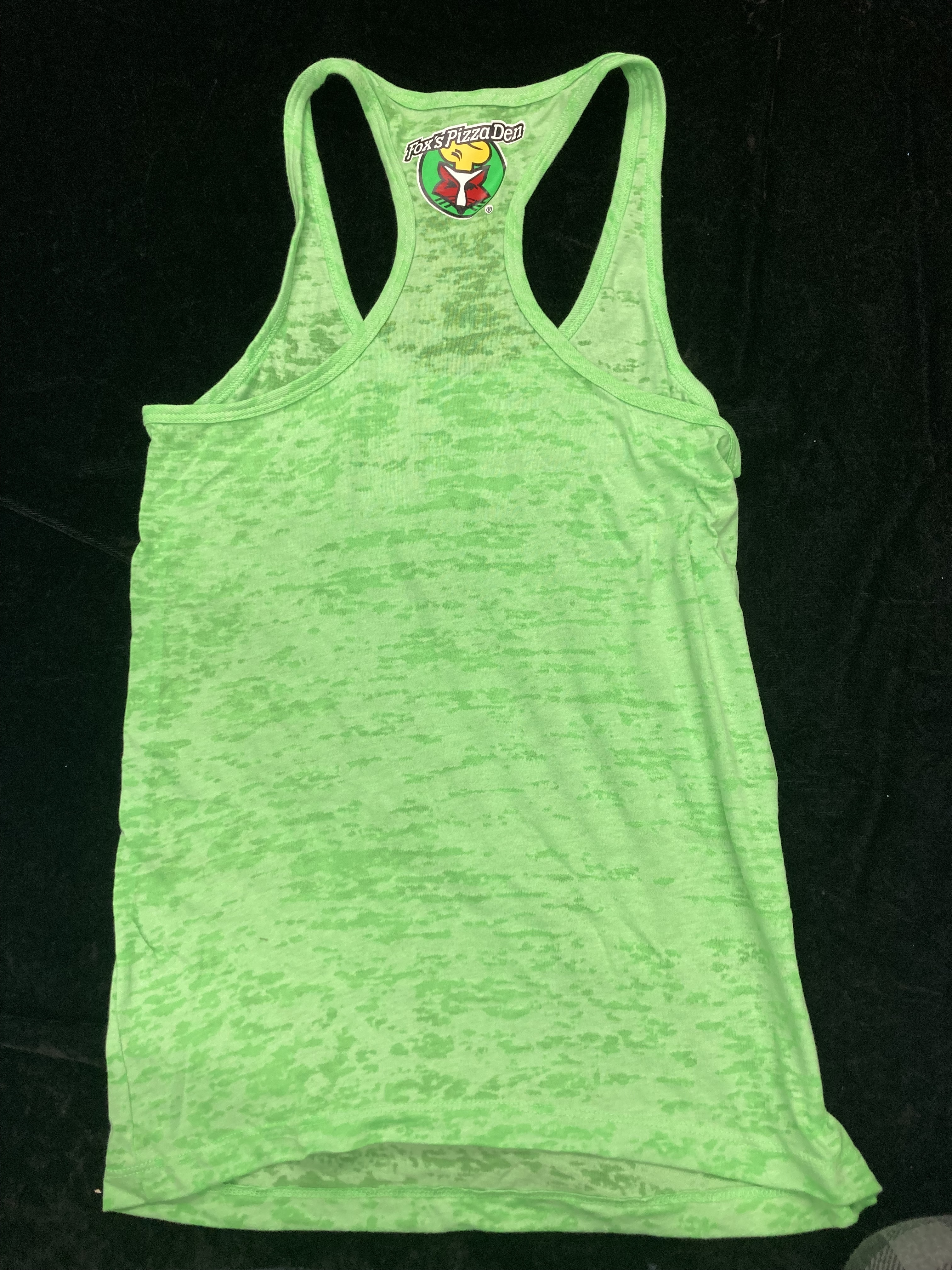 SALE Fox's Logo - Small Lime Green Tank Top