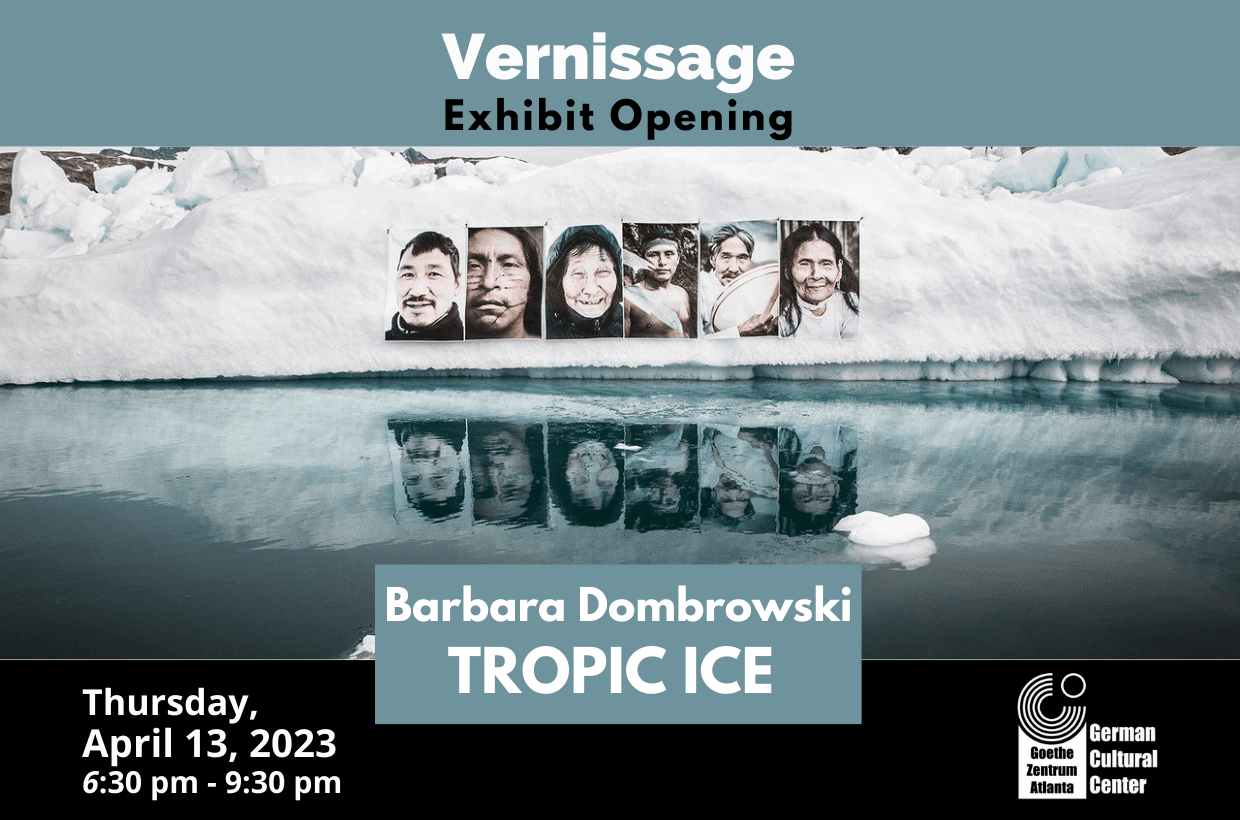 Vernissage - Opening of German photographer and artist Barbara Dombowski's collection of photographs "Tropic Ice"