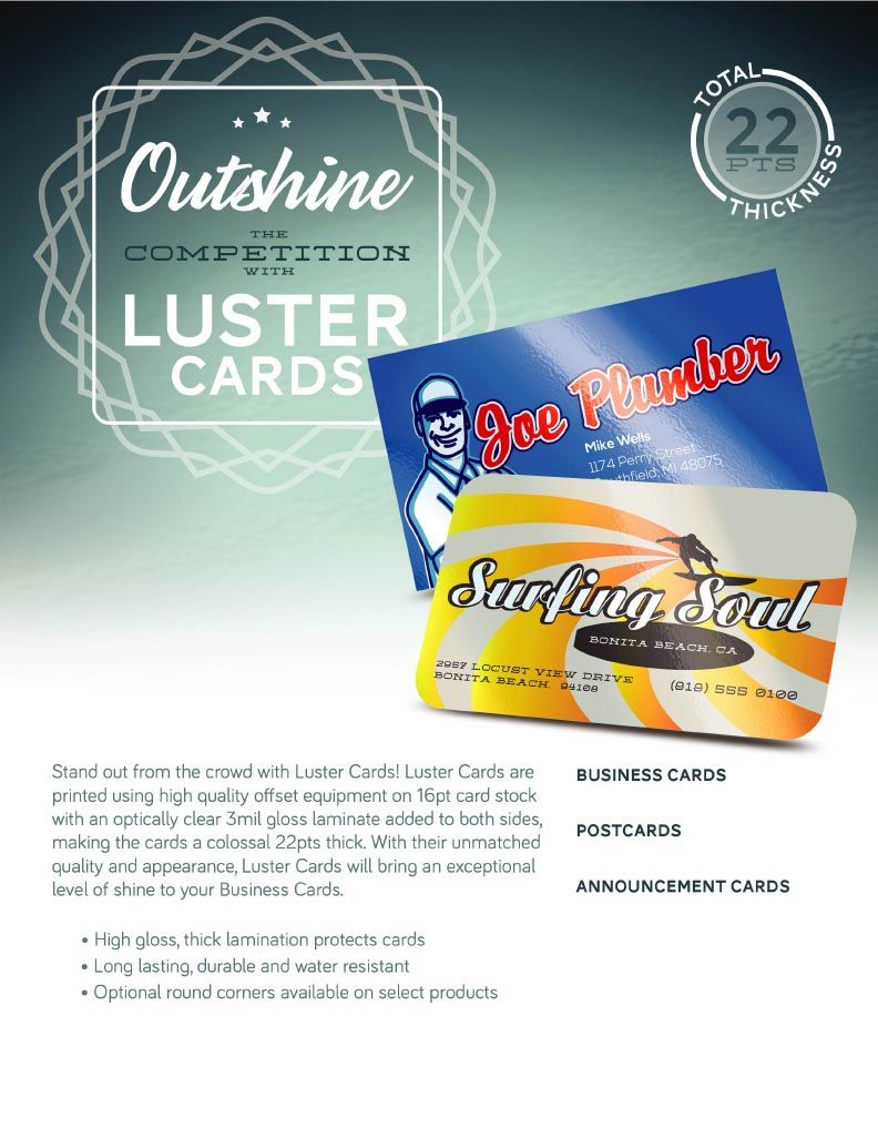Luster Business Cards