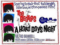A Hard Day's Night Free Movie and Popcorn!!