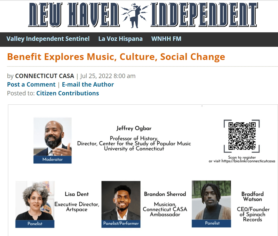 Benefit explores "Music, Culture, Social Change"