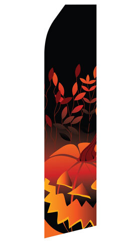 Halloween Pumpkin Econo Stock Flag