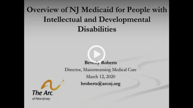 Overview of Medicaid for People With Intellectual and Developmental Disabilities - Video Recording and Slides