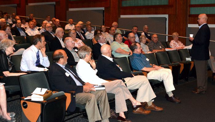 Gen Hayden addresses the audience