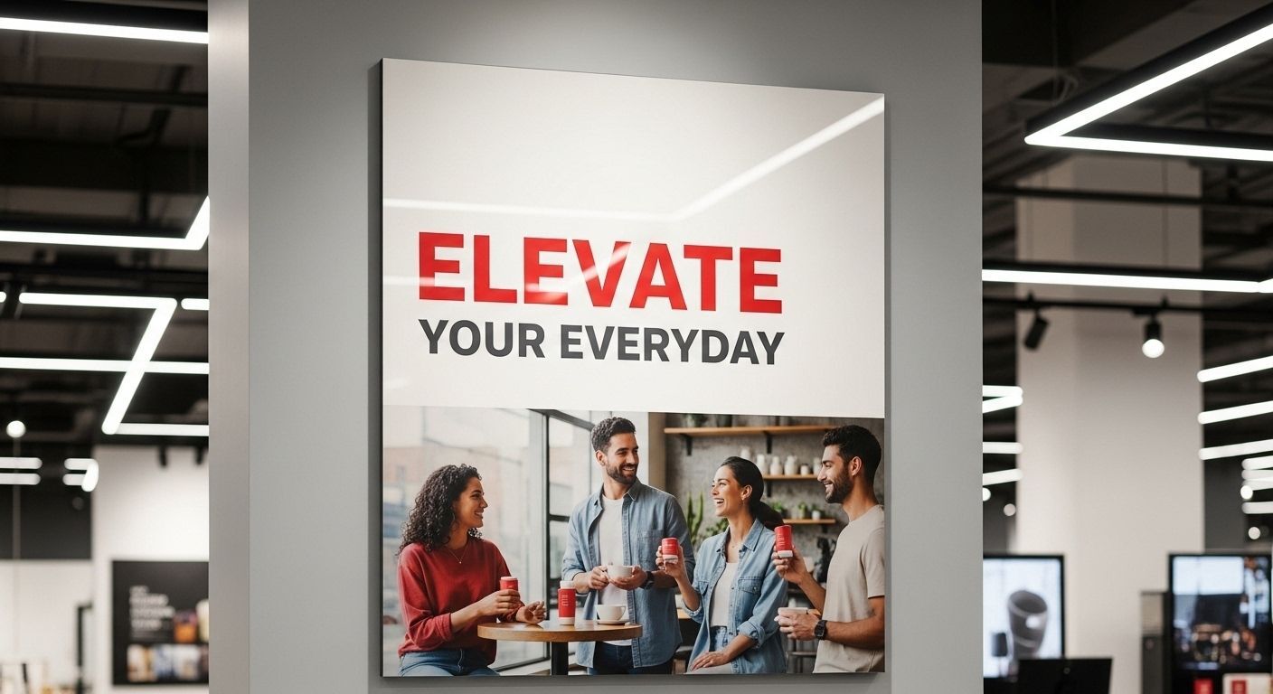 Large-format poster printing in Bellevue & Seattle, WA featuring bold colors, sharp graphics, and professional print quality.