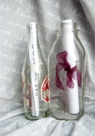 DIY message in a bottle project.