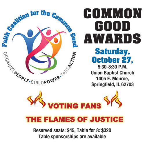 On October 27, 2018, the Faith Coalition for the Common Good held 'The Common Good Awards' Banquet at Union Baptist Church