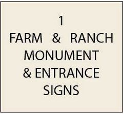 O24000 - Farm and Ranch Monument and Entrance Signs