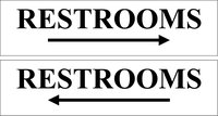 Restrooms (with arrows)