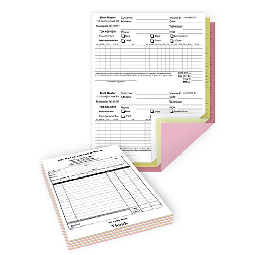 2 Part Carbonless Business Forms - 8.5 x 11