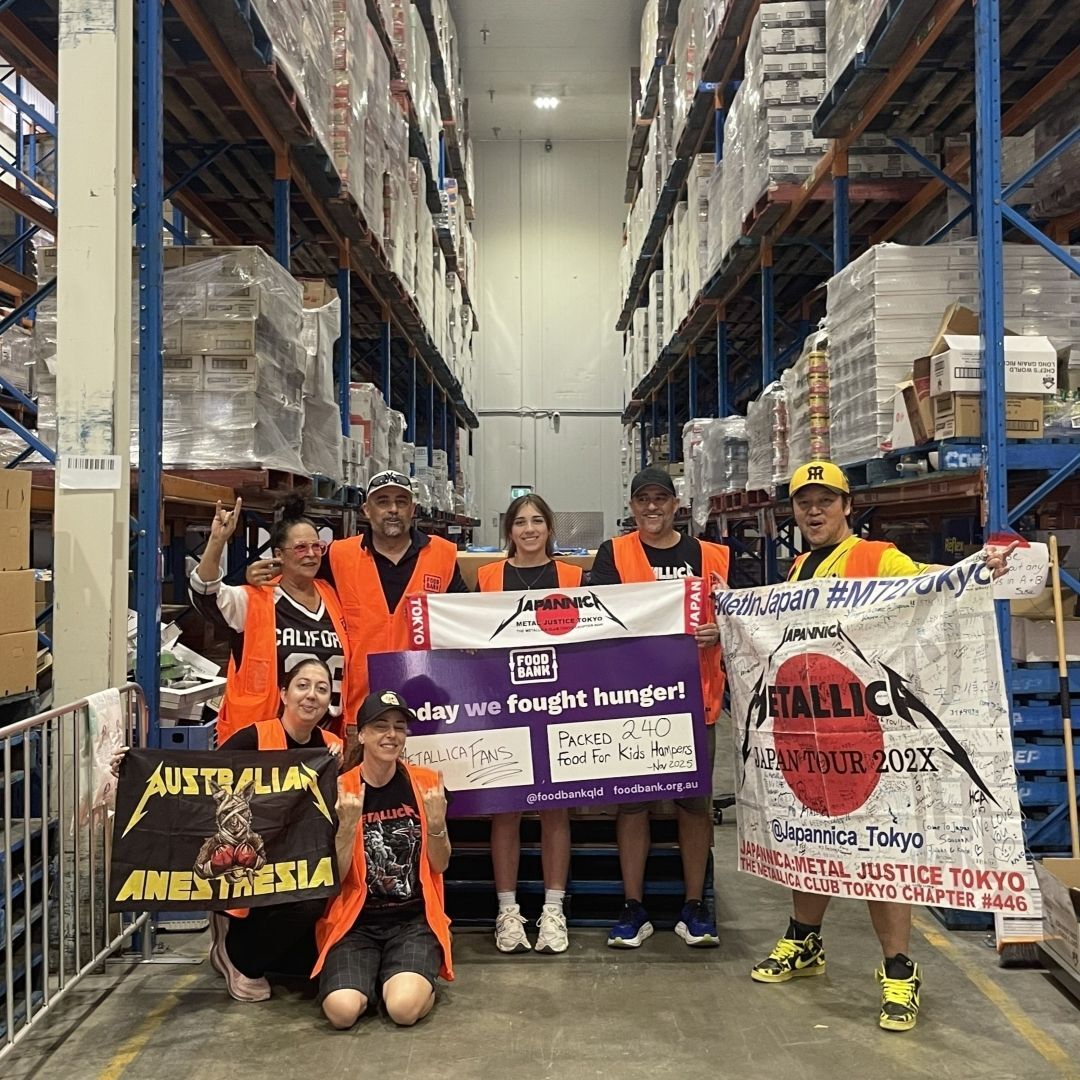 #MetallicaGivesBack to Two Local Orgs in Brisbane