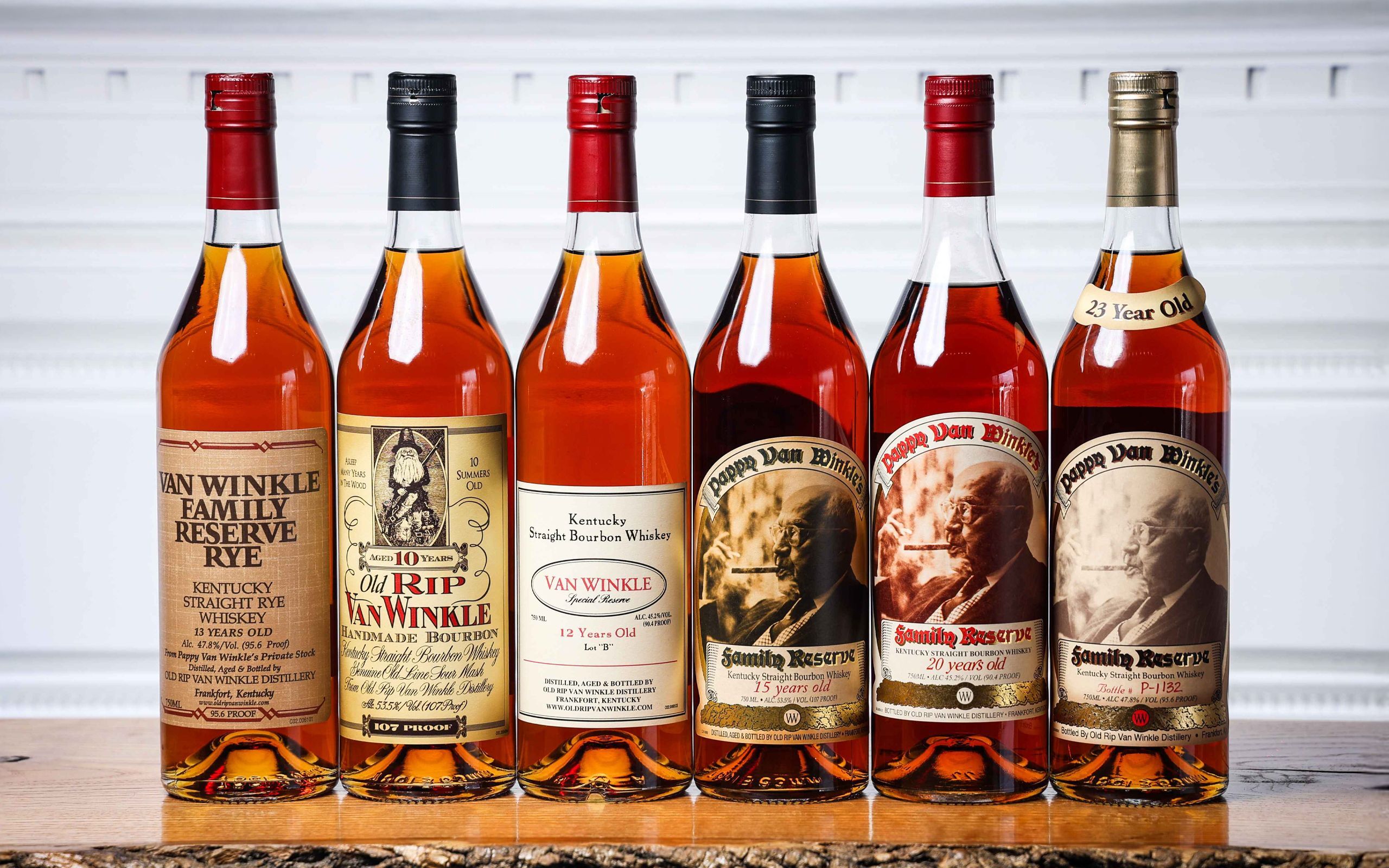 Pappy Van Winkle Six Bottle Set