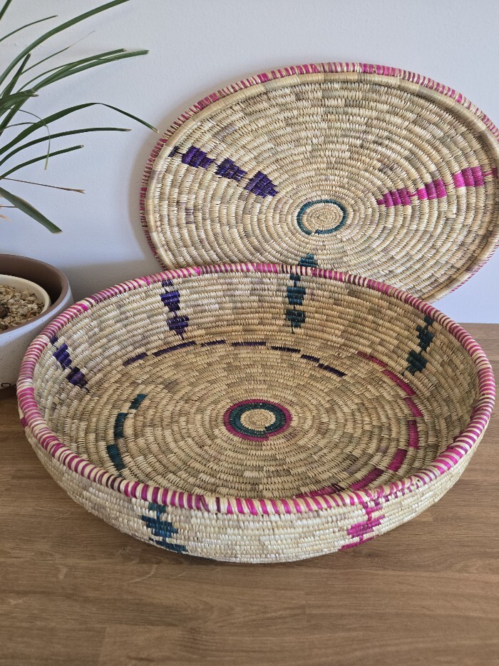 Ethiopian Basket - 18" x 6" with Lid