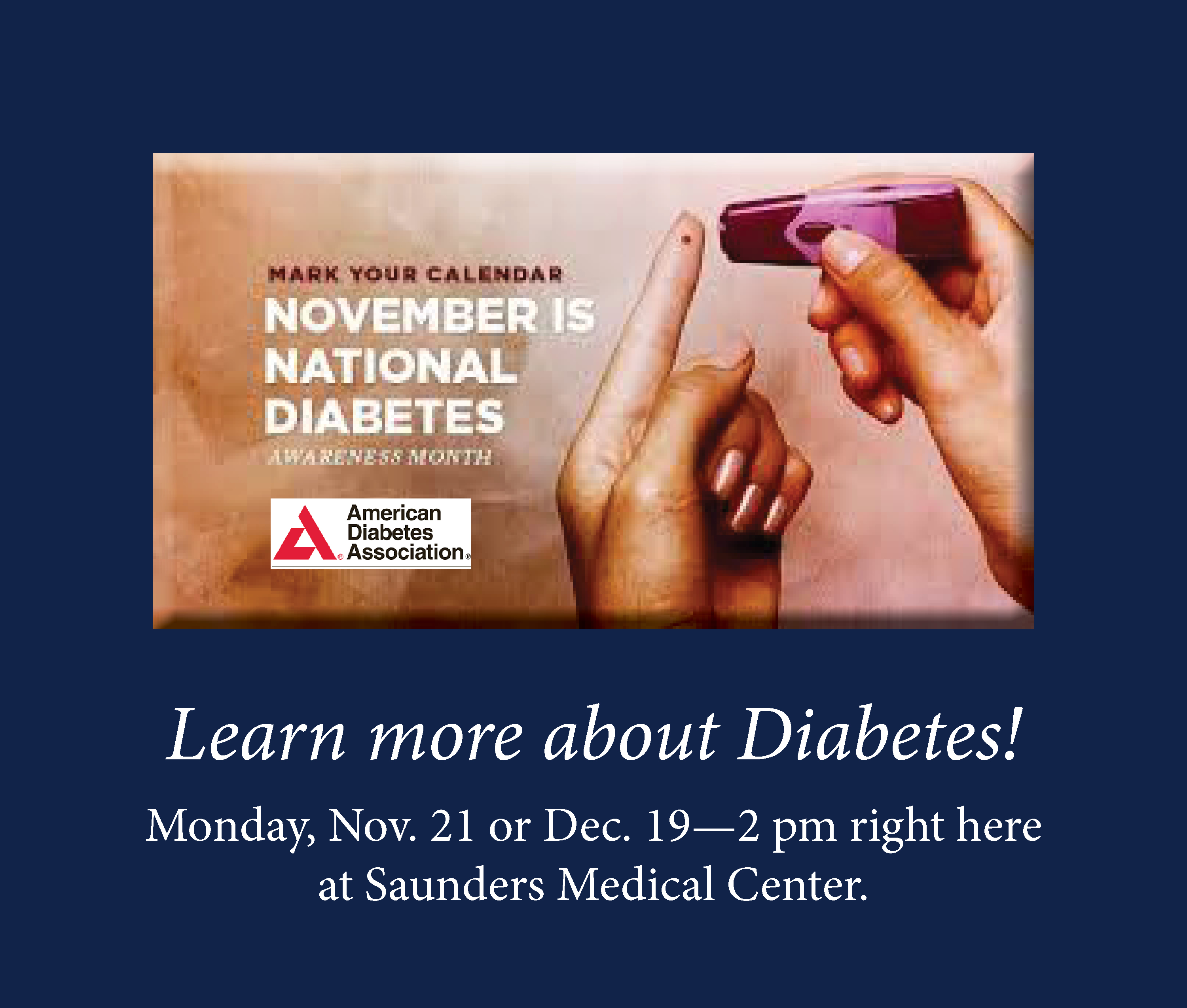 Diabetes - Free Info Meeting