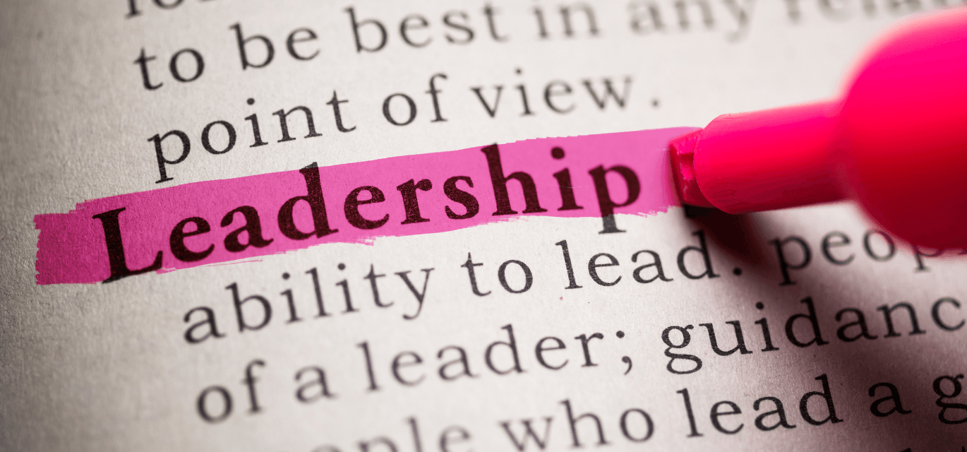 leadership highlighted in pink marker