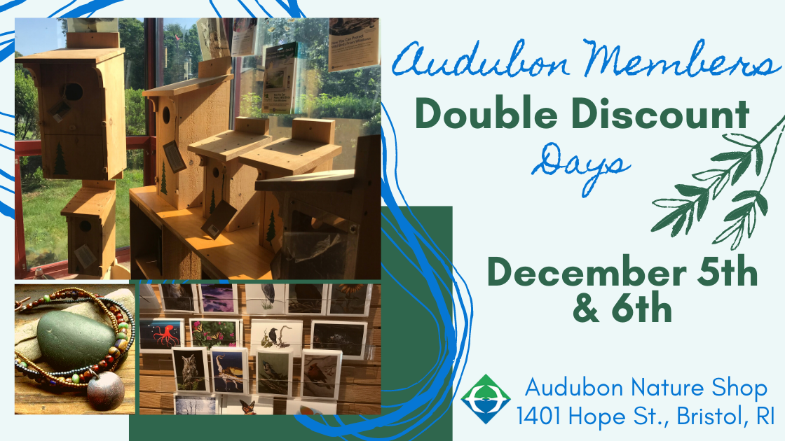 Audubon Society of Rhode Island Member Double Discount Days Nature Shop Gift Shop Holiday gift shopping ideas