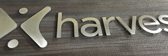 D13082  - Closeup of Polished  Aluminum-plated Text and Art for the  "Kumulani Chapel" Sign.  