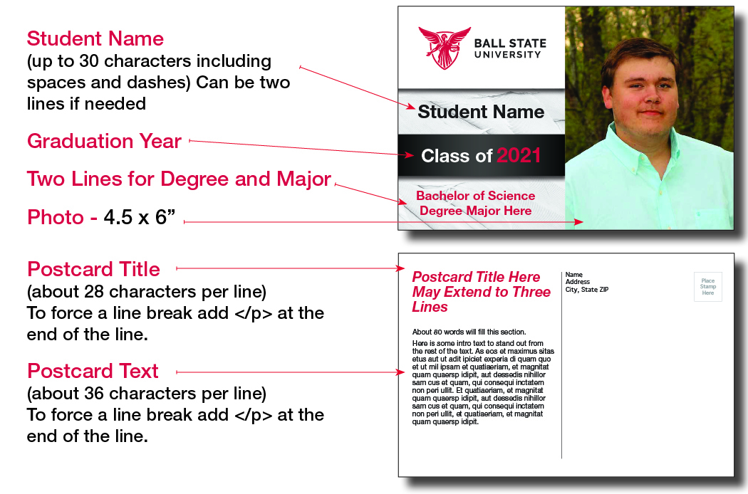 Graduation Postcard Design 1B