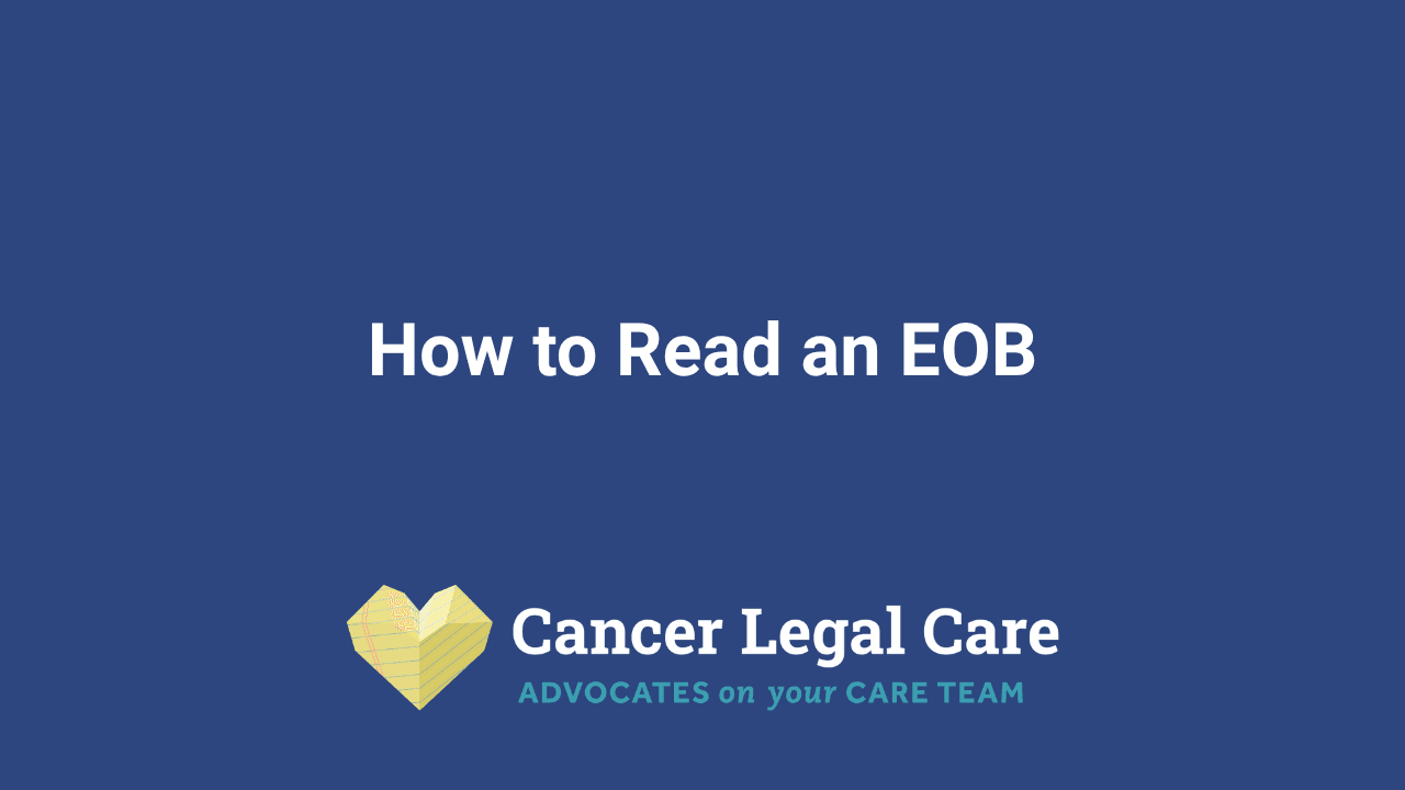 How to Read an EOB