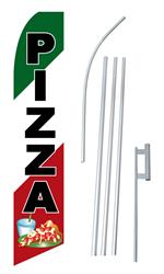 Pizza Swooper/Feather Flag + Pole + Ground Spike