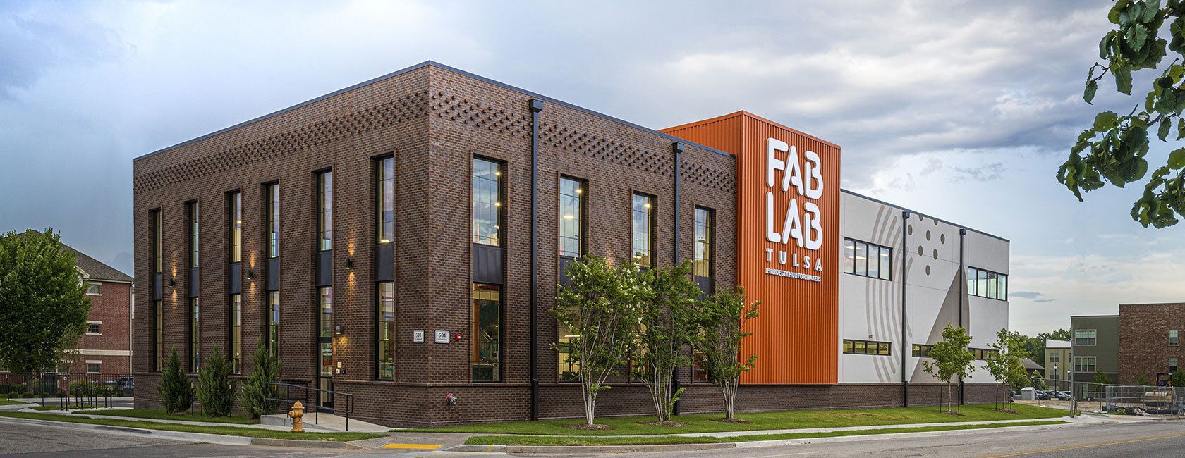 Exterior building of Fab Lab of Tulsa.