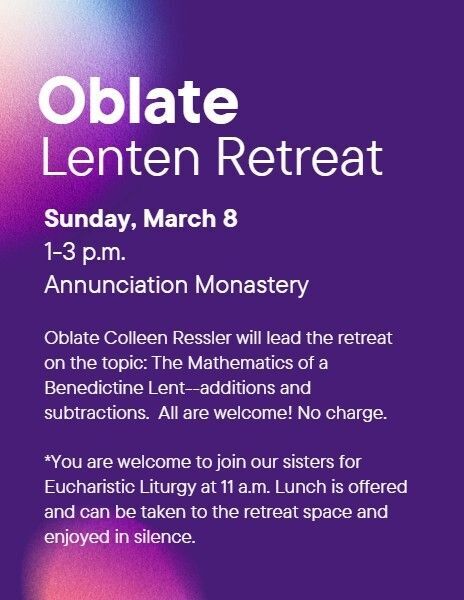 Oblate Lenten Retreat