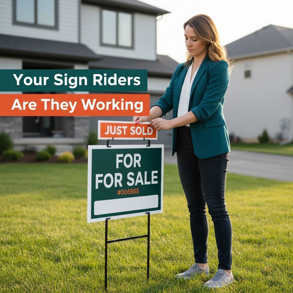 Why Your Real Estate Sign Riders Are Losing You Listings