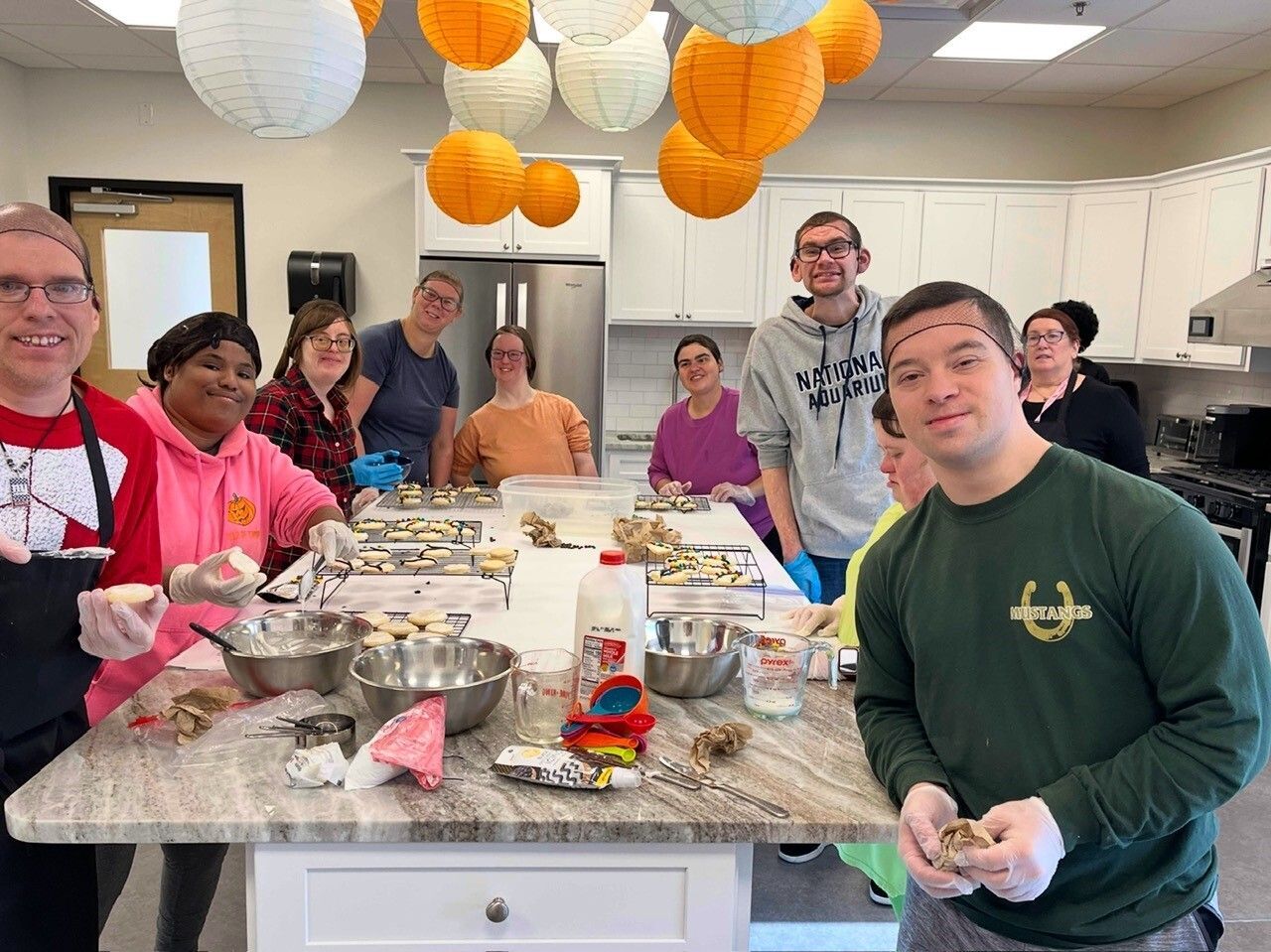 Participants in the kitchen